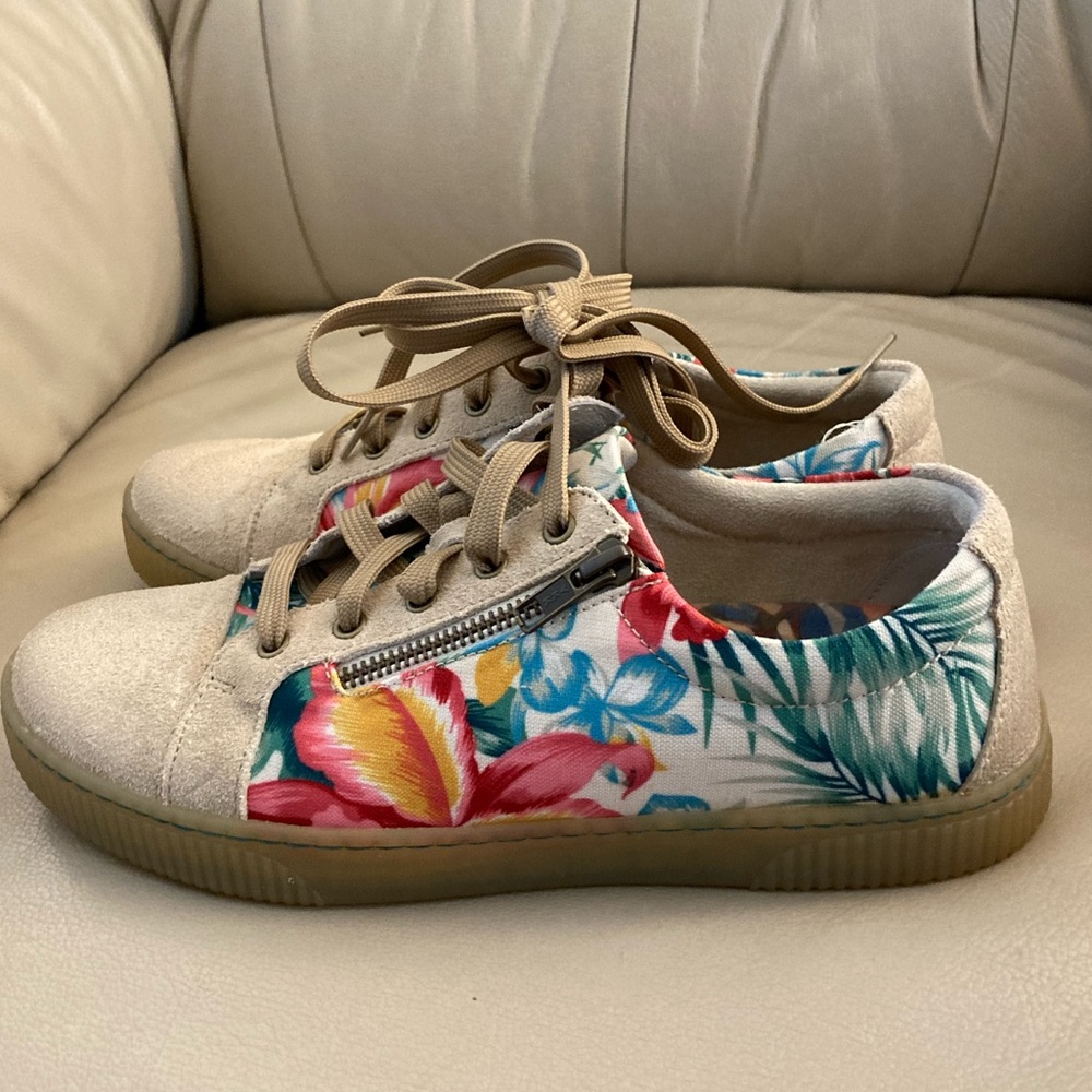 Born Floral Leather Sneakers